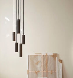 Thorup Copenhagen Patrone Cluster hanglamp groot, zwart-bruine messing