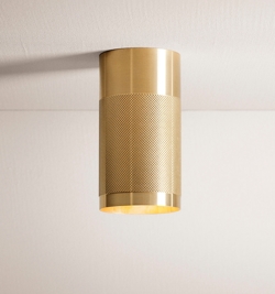 Thorup Copenhagen Patrone opbouw plafondspot/downlight, massief messing, 120 mm