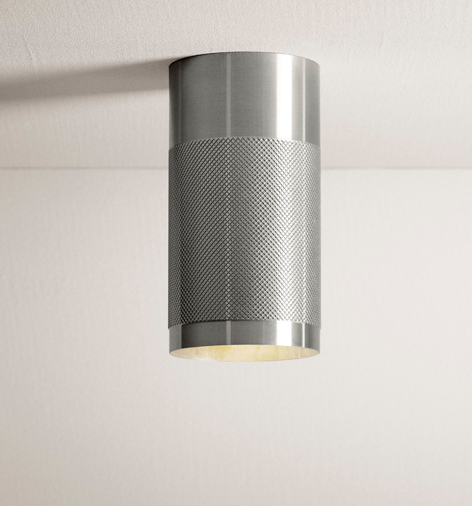 Thorup Copenhagen Patrone opbouw plafondspot/downlight, nikkel geverfd messing, 120 mm
