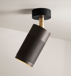 Thorup Copenhagen Patrone plafondspot m/baldakijn, gebronsd messing, 120 mm