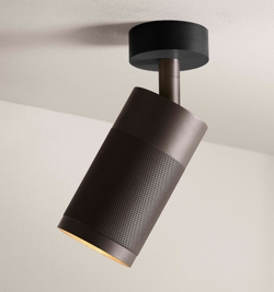 Thorup Copenhagen Patrone plafondspot m/baldakijn, gebronsd messing/donker, 120 mm