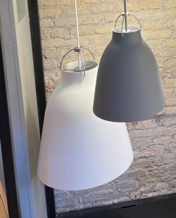 Showroomlamp: Caravaggio Hanglamp mat wit P3
