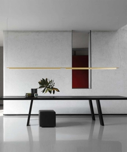 Dubbele Compendium hanglamp, messing