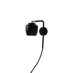 Nola wandlamp, zwart