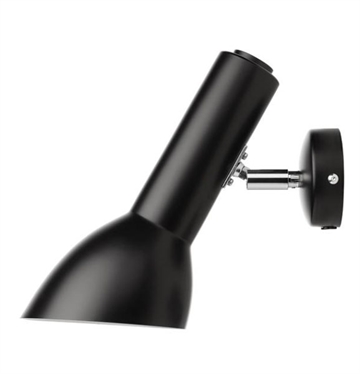 Oblique Wandlamp, zwart mat