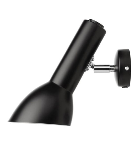 Oblique Wandlamp, zwart mat