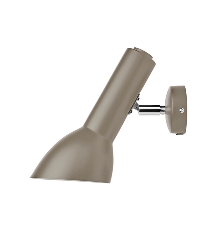 Oblique Wandlamp chroom, zand