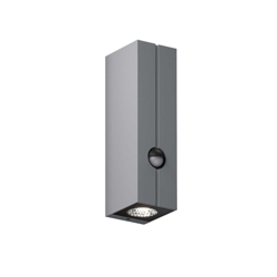 Cut Control buitenwandlamp m/sensor, space grey
