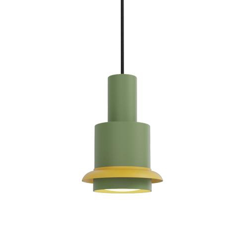 Chaumont hanglamp 150, groen/geel