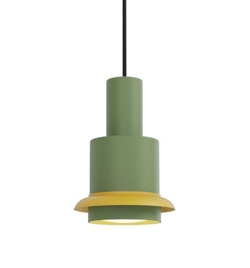 Chaumont hanglamp 190, groen/geel