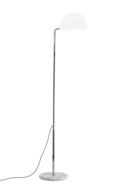 Mezzaluna vloerlamp, wit