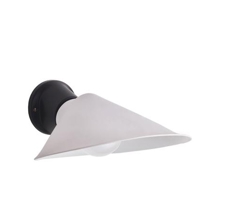 Plume wandlamp, zwart/polycarbonaat