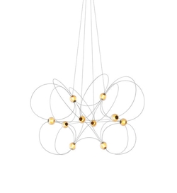 Munari X10 kroonluchter, zwart
