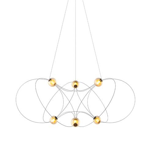 Munari X6 kroonluchter, zwart