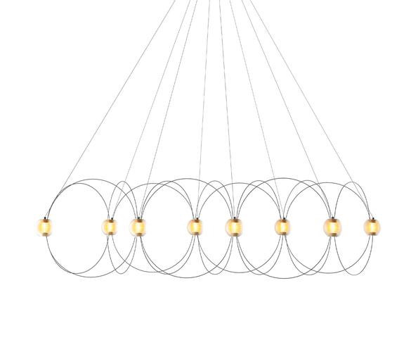 Munari X8 kroonluchter, zwart