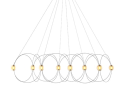 Munari X8 kroonluchter, zwart