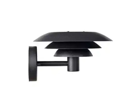 DL25 buiten wandlamp, zwart