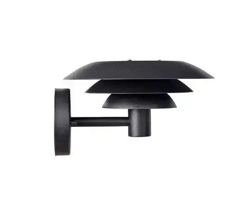 DL25 buiten wandlamp, zwart