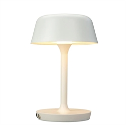 Valencia batterijlamp / tafellamp, wit