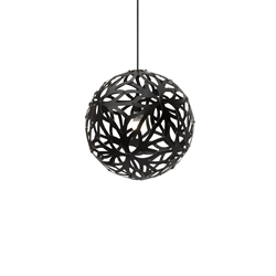 Floral 400 hanglamp, zwart