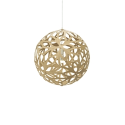 Floral 600 hanglamp, bamboe
