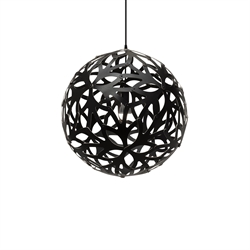 Floral 800 hanglamp, zwart
