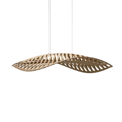 Navicula medium hanglamp, bamboe