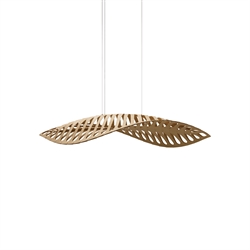 Navicula small hanglamp, bamboe