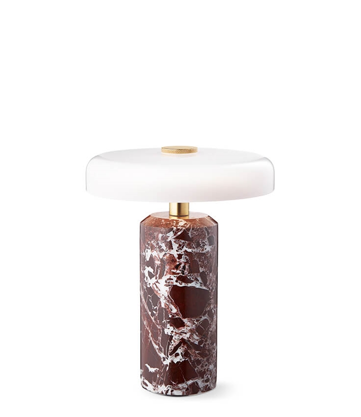 TRIP draagbare batterijlamp / tafellamp, burgundy/opal