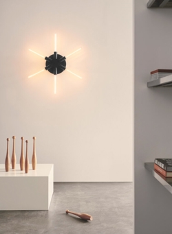 Liberty Star wandlamp, zwart