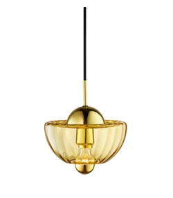 Lotus hanglamp, amber