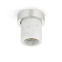Miss Marble spot, carrara/geborsteld zilver