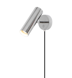 MIB 6 wandlamp, chroom