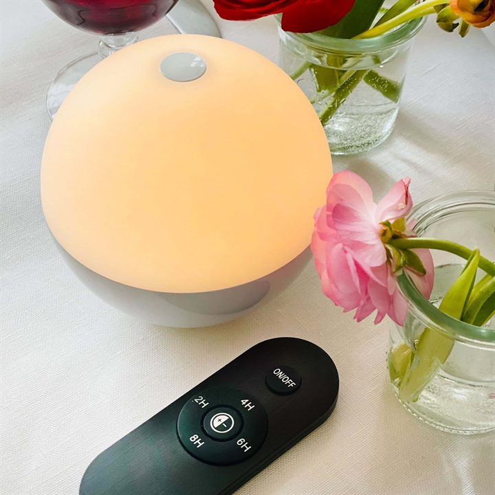 Alba Light Ball batterijlamp / tafellamp, shiny wit (1 st.)