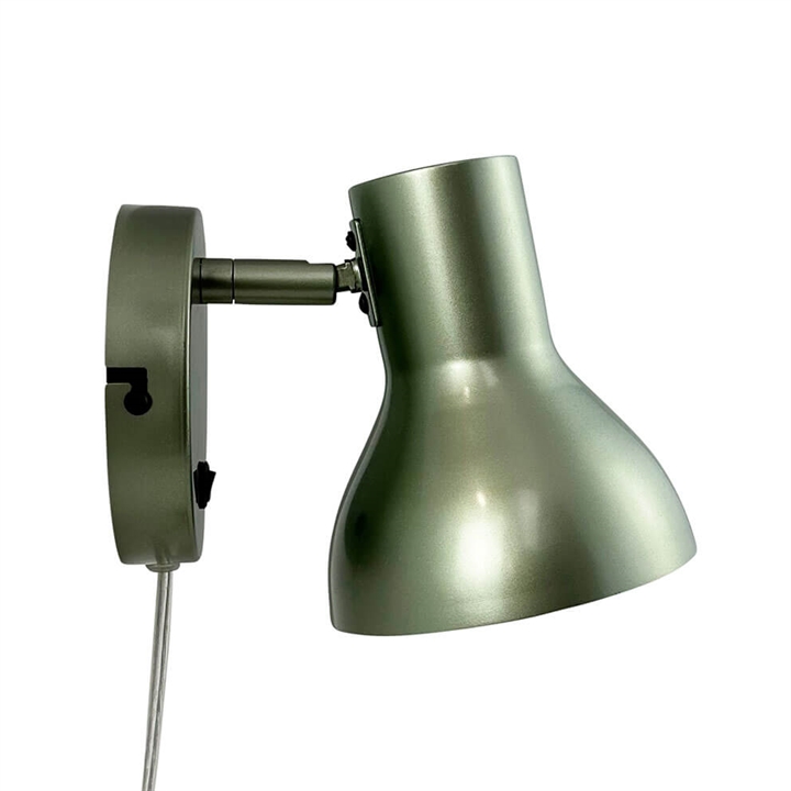 Bob wandlamp, metallic groen