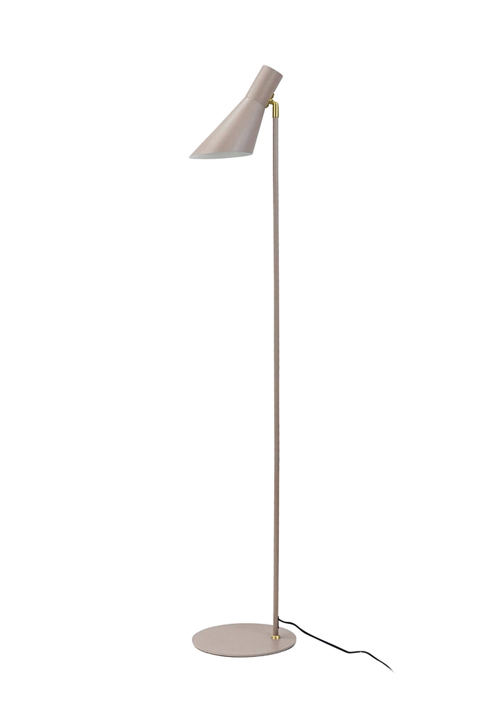DL12 vloerlamp, beige/messing