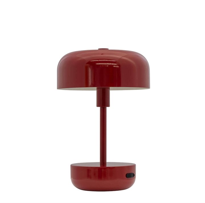 Haipot draagbare tafellamp/batterijlamp, donkerrood