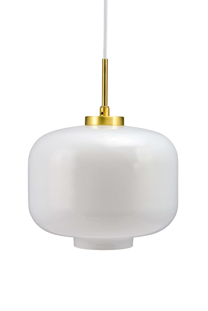 Arp D30 hanglamp, opaal/messing