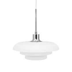 Ava hanglamp D31, opaal/chroom