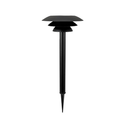 DL25 Solar buiten tuinlamp m/zonnecel, zwart