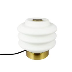 Diva tafellamp, opaal/messing