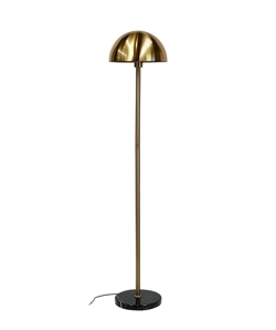Menton vloerlamp, messing/zwart