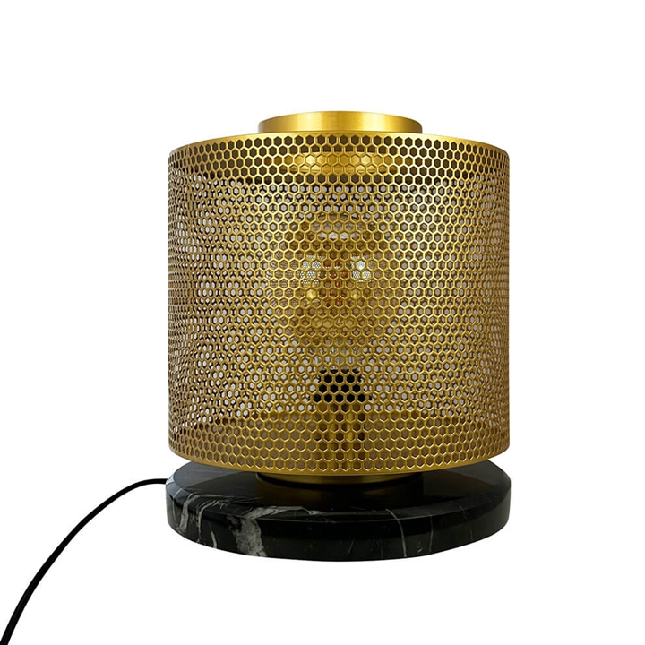 Nantes tafellamp, messing/zwart