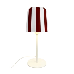 Gry tafellamp, rood/wit