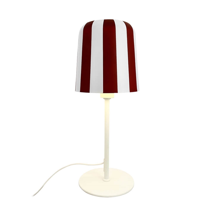 Gry tafellamp, rood/wit