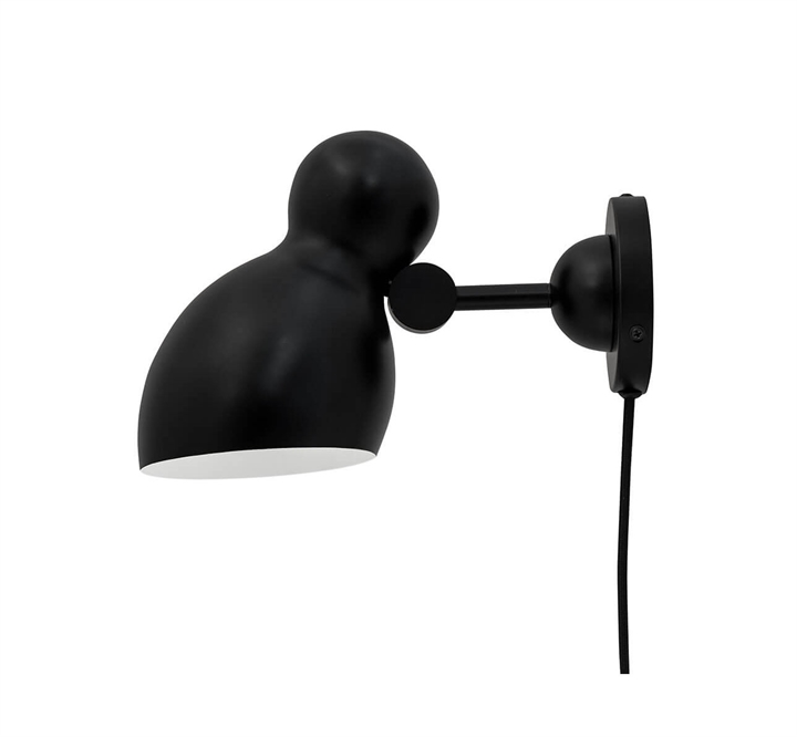 Ludo wandlamp, zwart