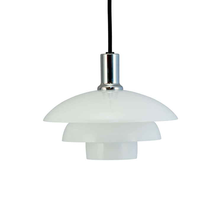 Morph D21 hanglamp, opaal/chroom