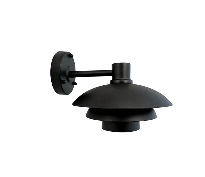 Morph D24 buiten wandlamp, zwart