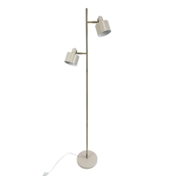 Ocean vloerlamp, beige/messing