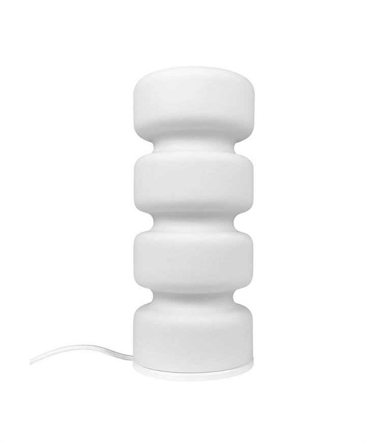 Olive tafellamp, opaal